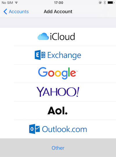 Email Account Providers